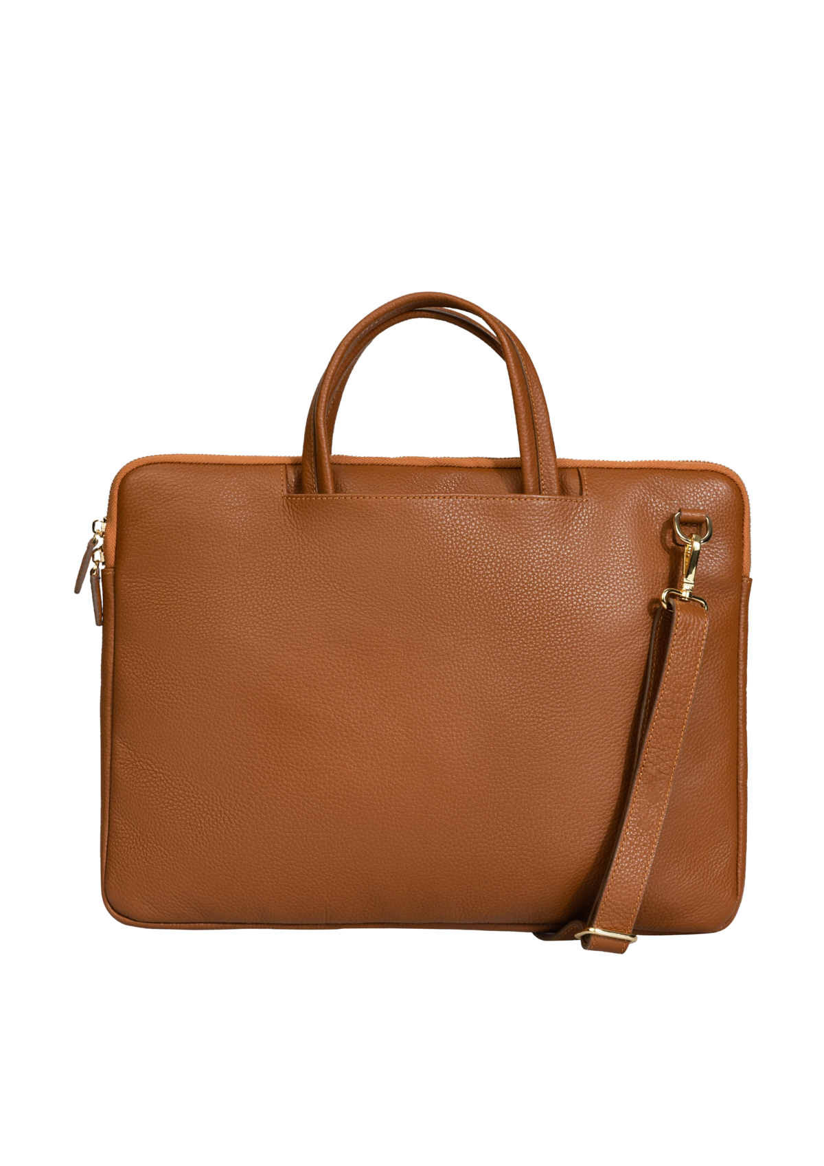leather laptop bag Slim Work Bag brown #color_brown