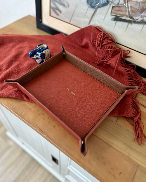 KHAY DA TRANG TRÍ HÌNH CHỮ NHẬT CÓ NÚT BẤM Ở BỐN GÓC