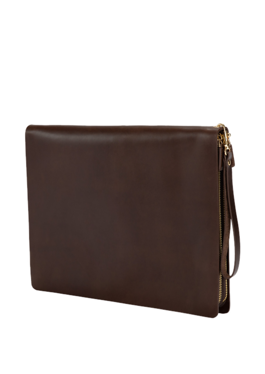 leather clutch Fast Move Clutch dark brown #color_dark-brown
