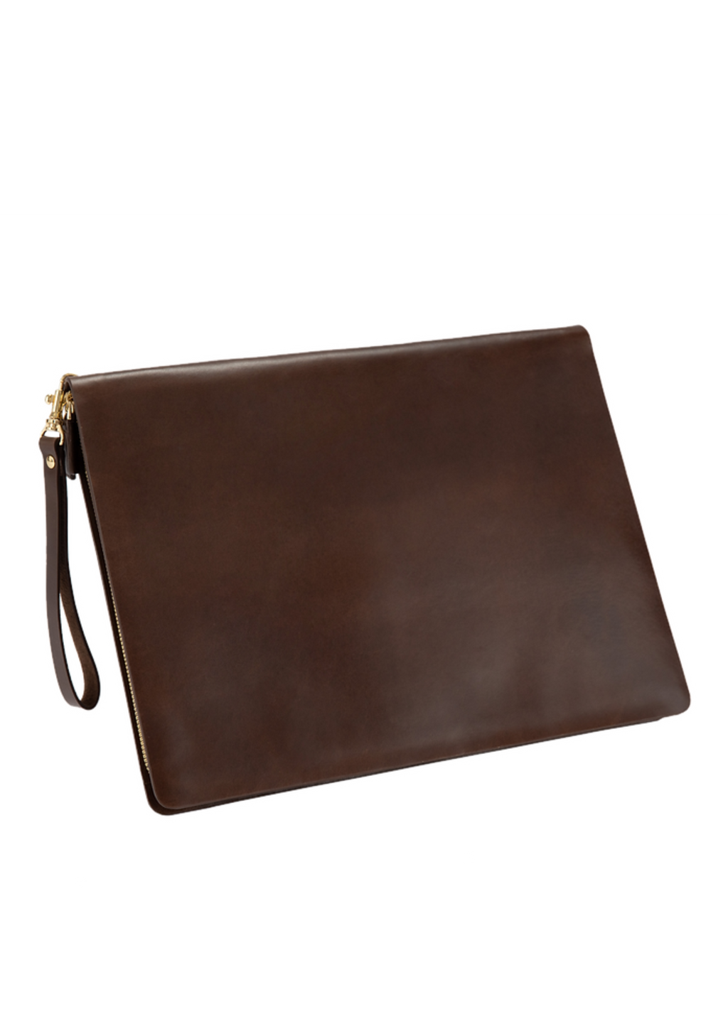 leather clutch Fast Move Clutch dark brown #color_dark-brown