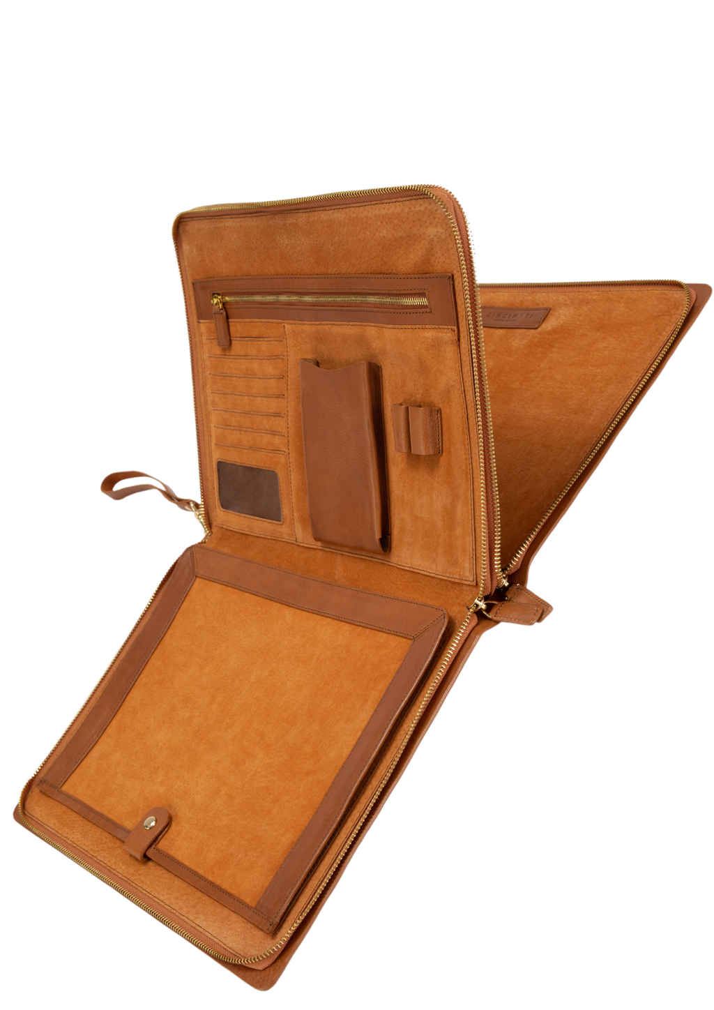 leather clutch Fast Move Clutch brown #color_brown