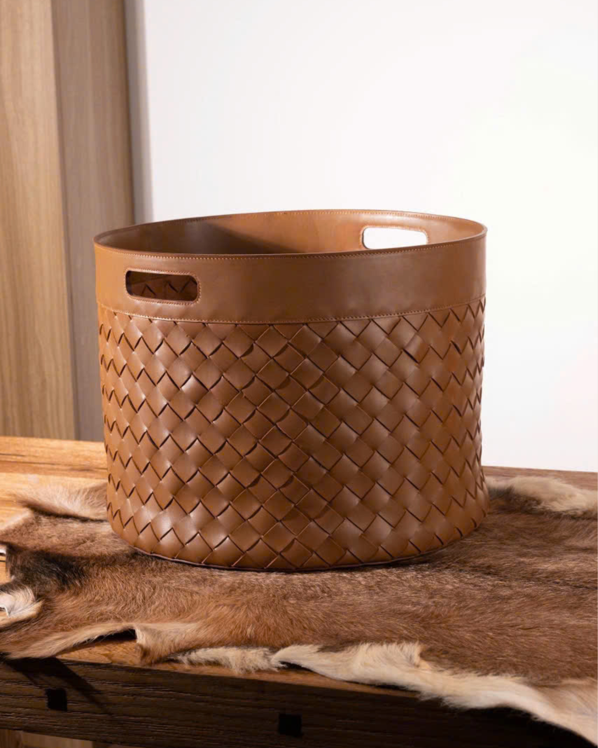 LUXURY HANDWOVEN LAUNDRY & STORAGE BASKET