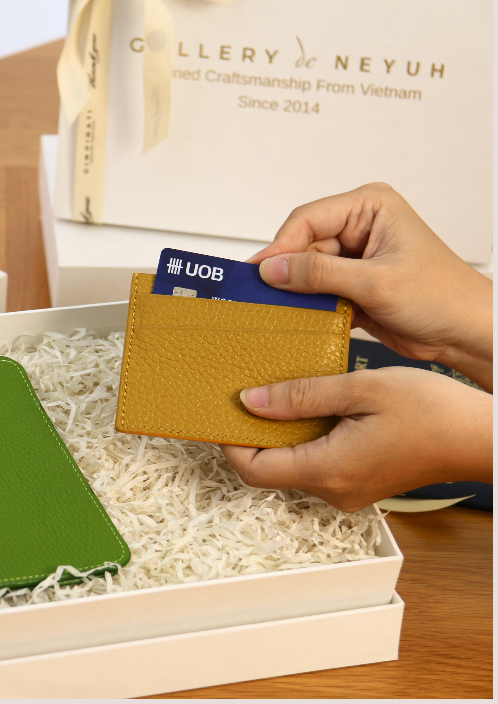 SET #1 - PASSPORT HOLDER & SLIM CARD WALLET