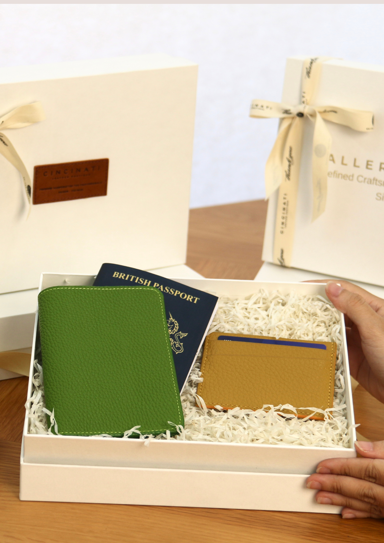 SET #1 - PASSPORT HOLDER & SLIM CARD WALLET
